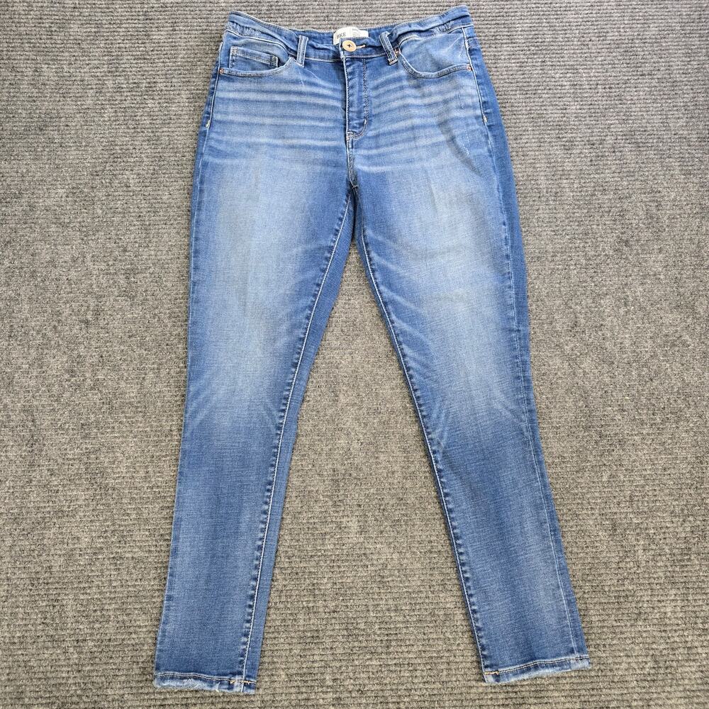 Silver Jeans Elyse Skinny Womens 29x29 Blue Mid Rise Curvy Stretch Denim